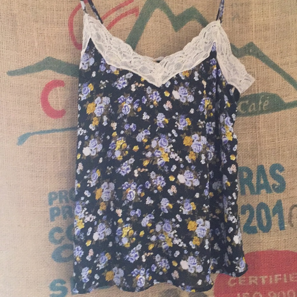 Cute floral lace blouse